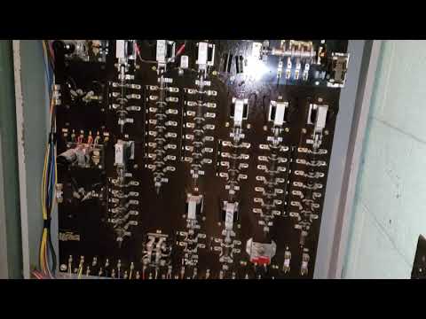 Sending the cab up... (Getting the Dover freight elevator fixed after the Star-Delta timer failed.)