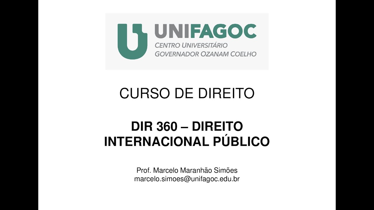 DIREITO INTERNACIONAL PÚBLICO - Solução pacífica de controvérsias internacionais - Aula 18