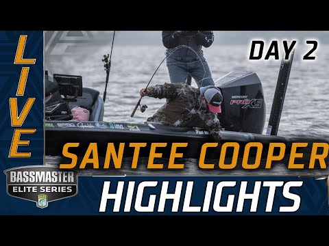 Highlights: Day 2 action at Santee Cooper (Bassmaster Elite Series)