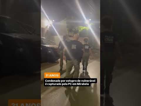 Homem é preso em Mirabela após condenação de 31 anos por estupro de vulnerável no Norte de Minas