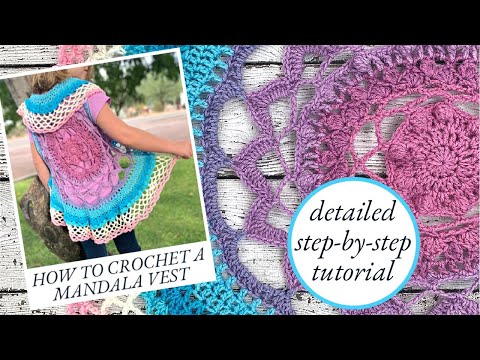 Mandala Vest Crochet Pattern