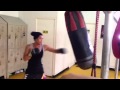 Rocco Nacino Punches A Bag