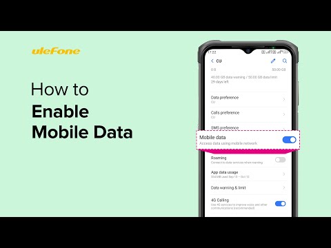 How to  Enable Mobile Data on your Ulefone Smartphone