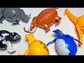 New Transforming Eggs Animals Toys Leopard Panda Giraffe Penguin Rhinoceros Dinosaur Mammoth