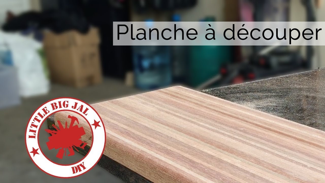 Fabrication planche à découper avec du bois de récupération