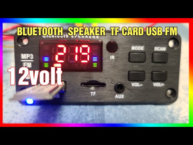 Vídeo relacionado con YINETTECH Módulo Reproductor de Audio MP3 Inalámbrico Bluetooth 4.2 USB MH-M28 de 5 V con Puerto de Audio de 3,5 Mm (4 Unidades)