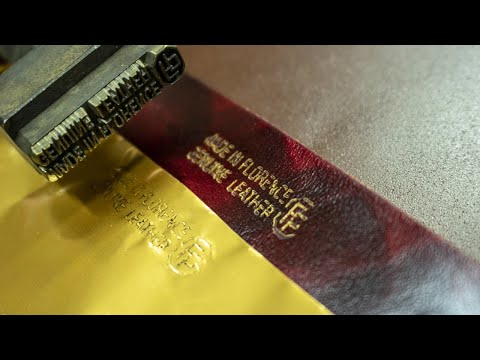 The traditional Florentine leather gilding | FP PELLETTERIE