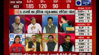 Watch India News -MRC Exit Poll of Punjab assembly elections with Deepak Chaurasia