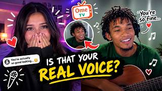 JONG MADALIDAY Singing to Strangers on OmeTV | I’m IN LOVE With Her  She Said I’m “Lowkey Fine”?! 😅😍