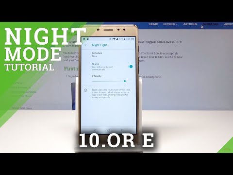 How to Enable Night Light in 10.OR E - Night Mode Activation