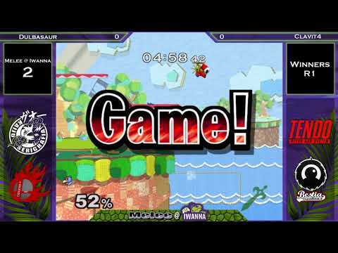Melee @ Iwanna #2 SSBM - Dulbasaur (Falco) vs Clavit4 (Marth) - Winners R1