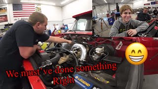 We finally try to start the Cummins 12 valve 5.9 diesel in the Ex Powerstroke F350 OBS Ford