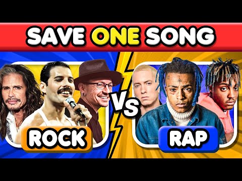 🔥 Rock vs Rap: Save One Song Challenge | Music Quiz