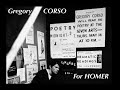 GREGORY CORSO - "FOR HOMER" (Official Shimmy-Disc Video)