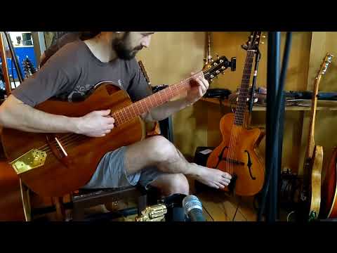Handmade OM Padauk wr Cedar KK Trinity pro Wide Nut 12 Fret fingerstyle image 13