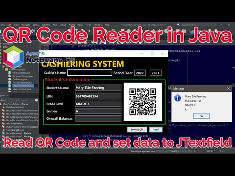 Java Programming Qr Code Reader Read Qr Code And Set Data To Jtextfield