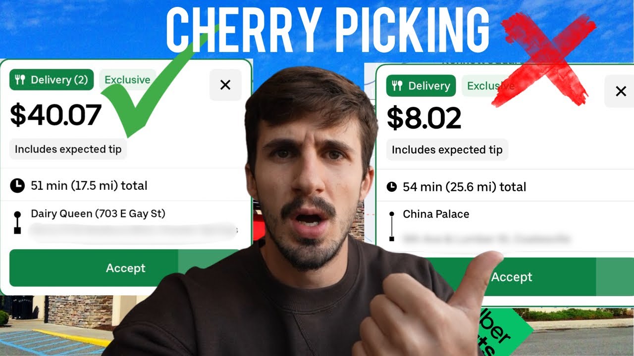 Cherry Picking Uber Eats Delivery Orders … How Much Did We Make ?