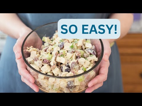 Heart-Healthy CHICKEN SALAD: Perfect for Meal Prep and Busy Weekdays #healthyrecipe