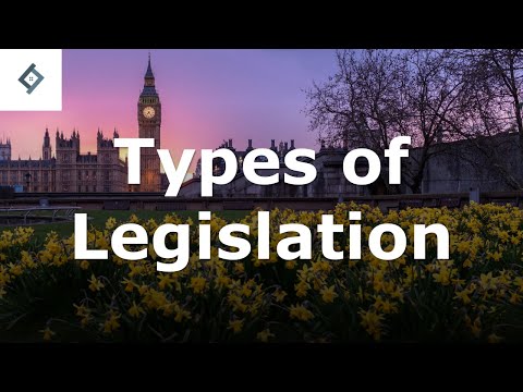 Types of Legislation | English Legal System