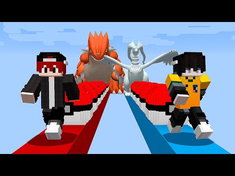 Super Corrida Lucky Block Pixelmon no Minecraft Pixelmon