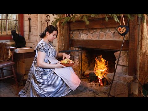 Dinner Time in 1823 |6 Months Pregnant |Bread, Butter, Beef| ASMR