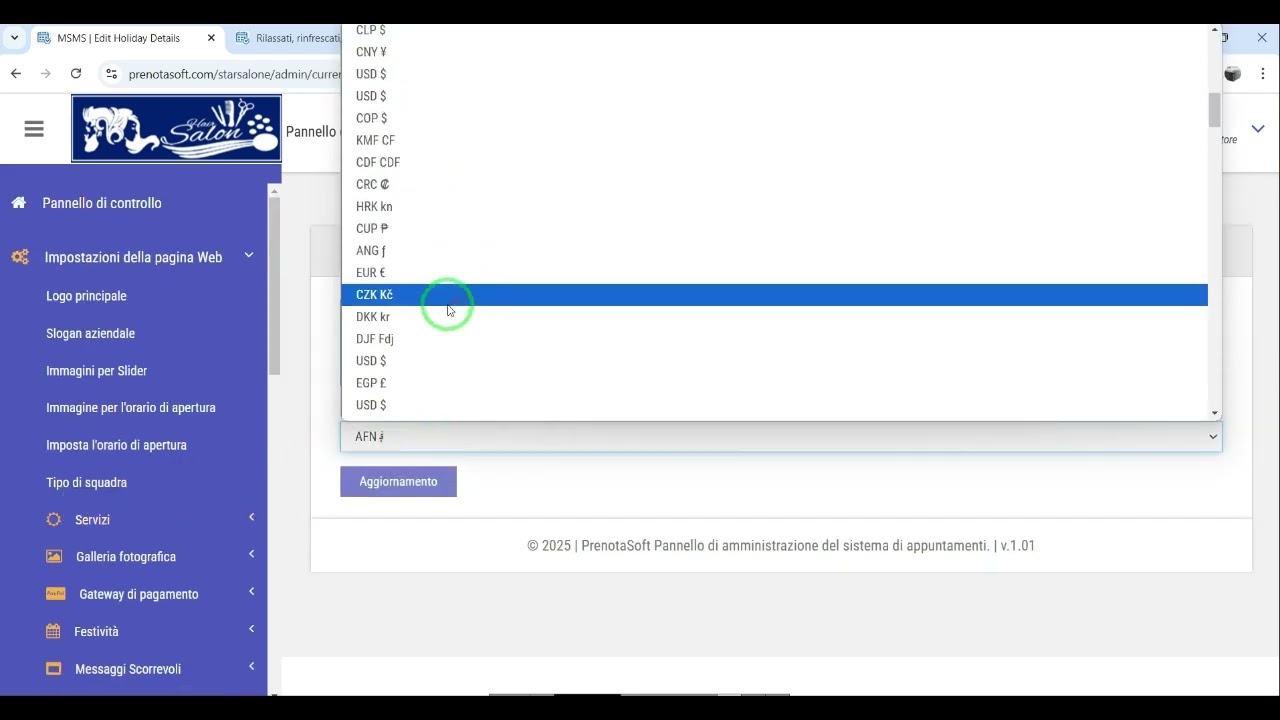 Come cambiare la Valuta