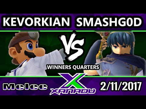 S@X Monthly - Kevorkian (Dr. Mario) Vs. SmashG0D (Marth) - SSBM Winners Quarters - Smash Melee