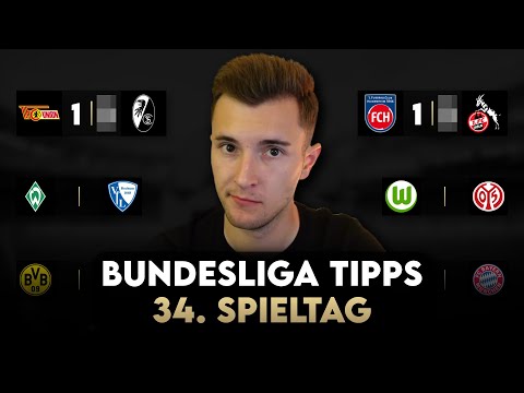 Bundesliga Prognose | 34. Spieltag Tipps & Vorschau | 2023/24