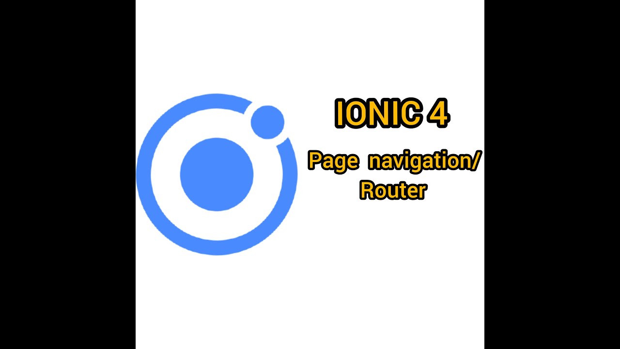 Ionic 4 page navigation/Routing