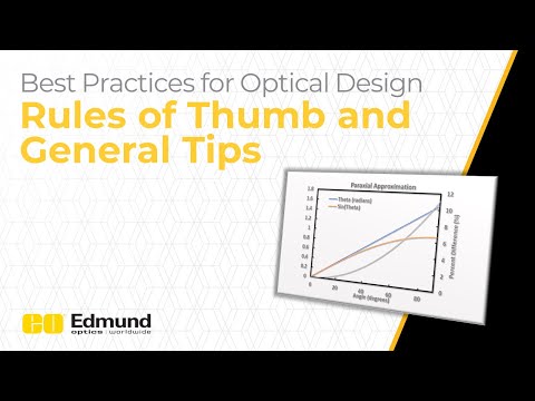 Rules of Thumb and General Tips Using Ansys Zemax OpticStudio — Lesson 1