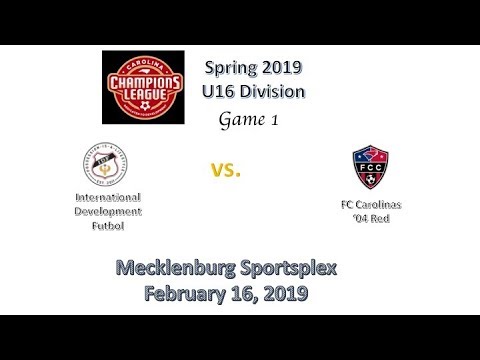 CCL Spring 2019 U16 Division Game 1 - IDF vs FCC '04 Red