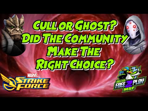 Who Should The Community Get A Hundred Shards Of?  Cull or Ghost | Marvel Strike Force