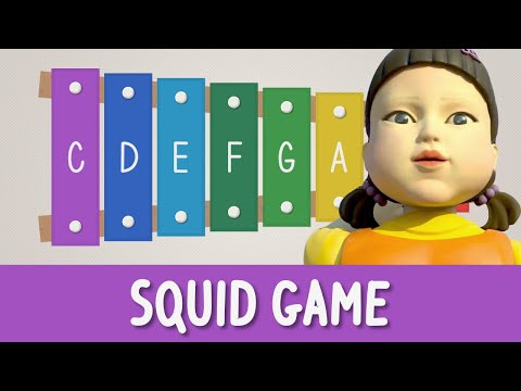Squid Game Song - Red Light Green Light - Xylophone Tutorial