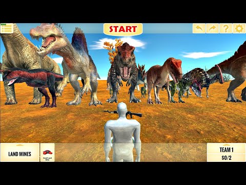 FPS Avatar VS Vicious Dinosaurs on Jurassic Safari | Animal Revolt Battle Simulator