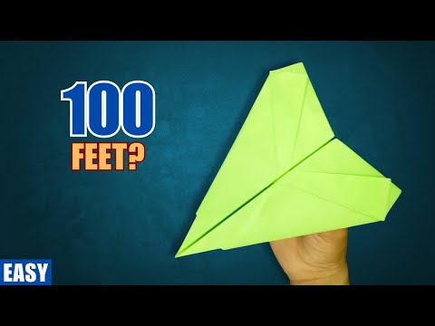 How to Make an Easy Jet Paper Airplane in 2 Minutes — Flies REALLY Far!