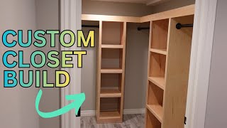 Custom Walk In Closet Build