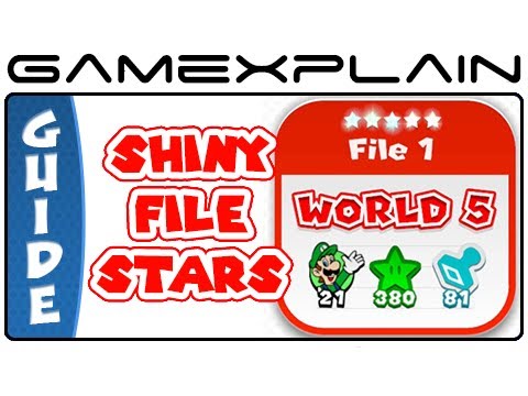 5 Shiny File Stars in Super Mario 3D World - Guide & Walkthrough (Wii U)