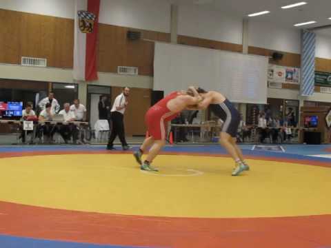 Eric Protzner vs Mario Bahn Round 1 Freestyle Wrestling German Masters 2016