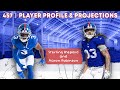 Sterling Shepard & Aaron Robinson | Giants Player, Profile & Projections | 457