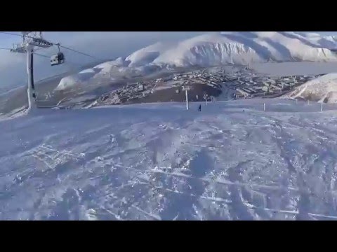 Видео: Видео горнолыжного курорта Хибины Сноу Парк-Кировск в Мурманская область
