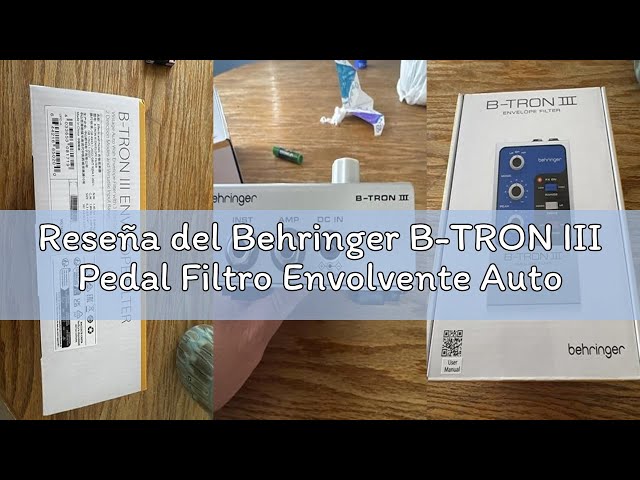 Vídeo relacionado con Behringer B-TRON III Pedal Filtro Envolvente Auto-Wah para Guitarra/Bajo, 3 Tipos de Filtro, 2 Modos, True Bypass