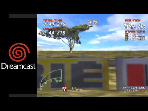 Sega Rally 2 (Dreamcast) via HDMI