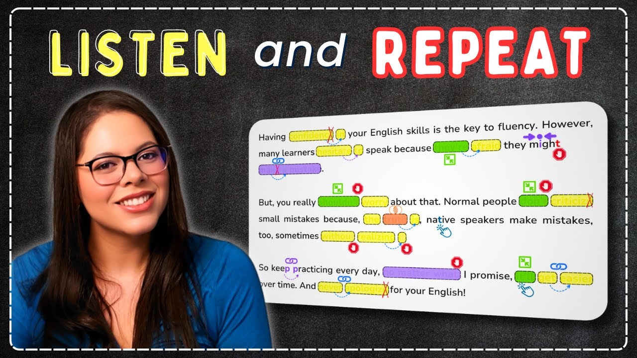 English Reading with Connected Speech 📖 Vocabulary and Native Pronunciation Practice