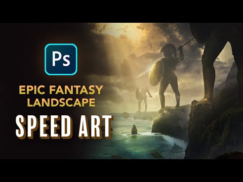 Create an EPIC FANTASY LANDSCAPE in Photoshop!
