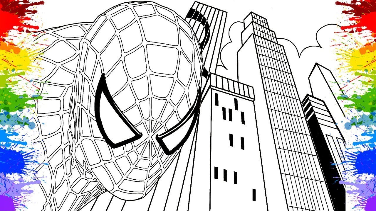 Colorindo Desenho do Spiderman Homem Aranha Longe do Lar | Filme do Homem-Aranha Longe de Casa 2019