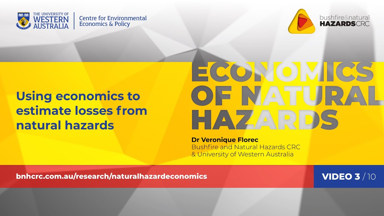 Using economics to estimate losses from natural hazards | Economics of natural hazards (3/10)