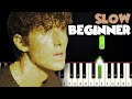 Golden Hour JVKE SLOW BEGINNER PIANO TUTORIAL SHEET MUSIC By Betacustic