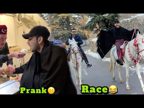Turkish ice cream waly ko thaka diya mene😂 | horse race 🏇