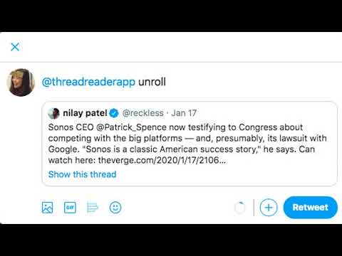 How to unroll a Twitter thread