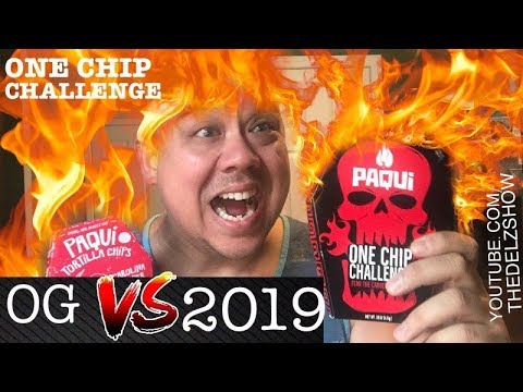 2019 ONE CHIP CHALLENGE  BY PAQUI CHIPS! NEW BLACK REAPER HOT PEPPER CHIP VS OG #ONECHIPCHALLENGE